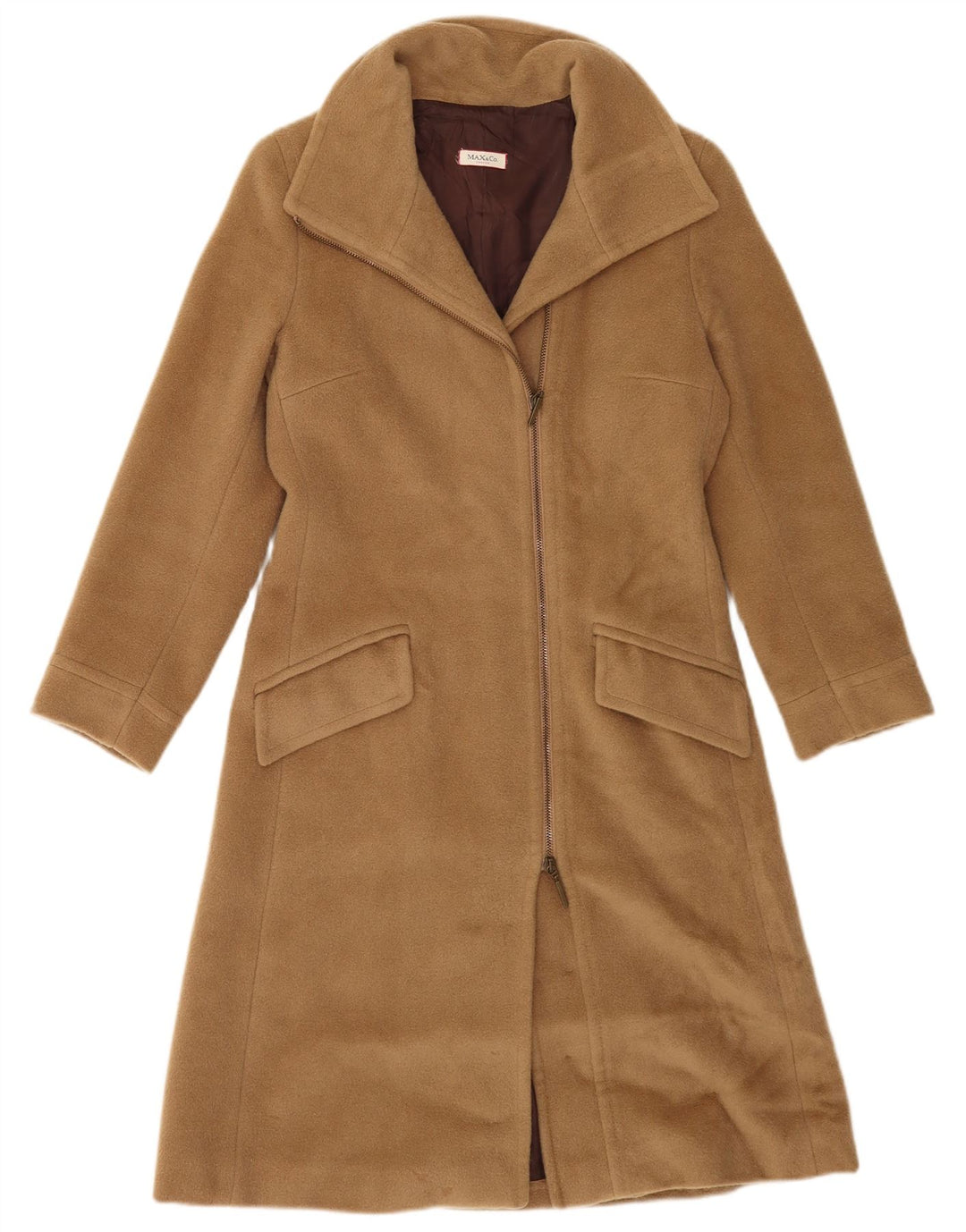 Max & Co. Pardessus Femme IT 38 XS Marron Laine