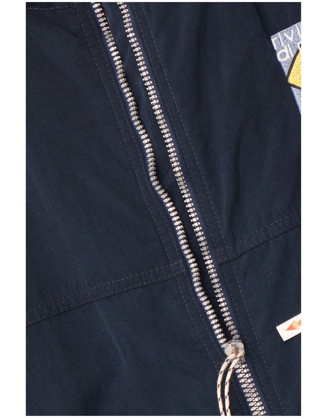 MURPHY & NYE Veste Bomber Graphique Homme UK 40 Large Bleu Marine Polyester