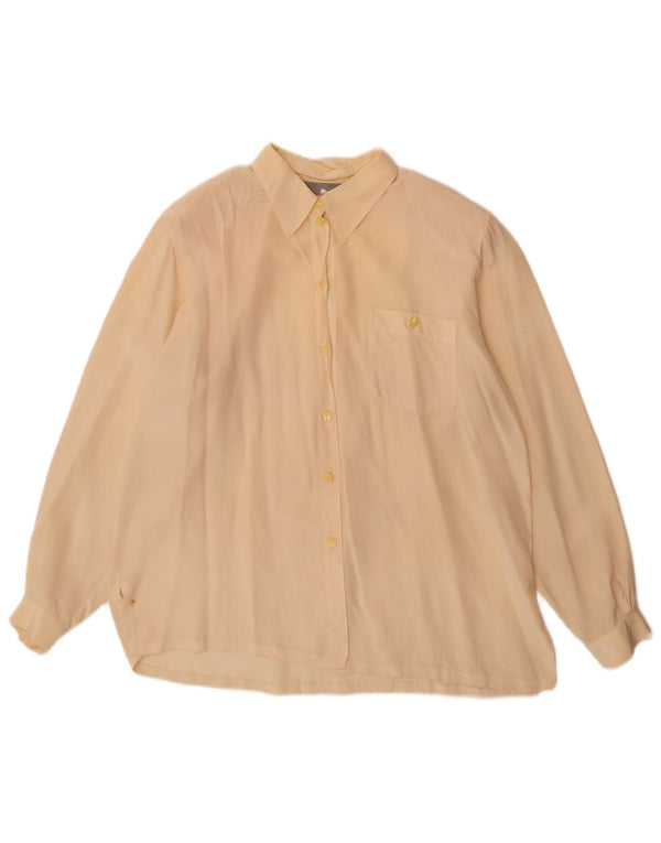 Alba Fornari Chemisier Femme IT 46 Large Blanc Cassé Soie