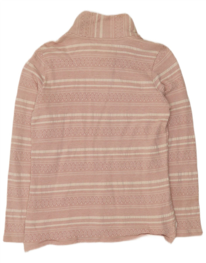 FAT FACE Sweat-shirt surdimensionné pour femme UK 8 Petit rose rayé