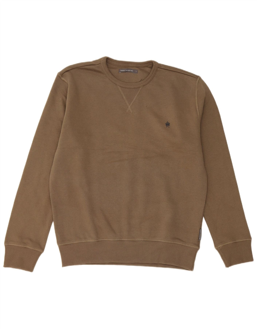 French Connection Sweat-Shirt Homme Kaki Coton Large