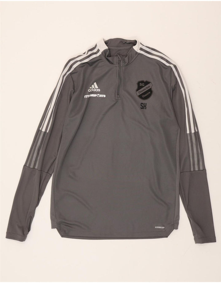 ADIDAS Haut de survêtement Aeroready Graphic pour hommes, grand gris
