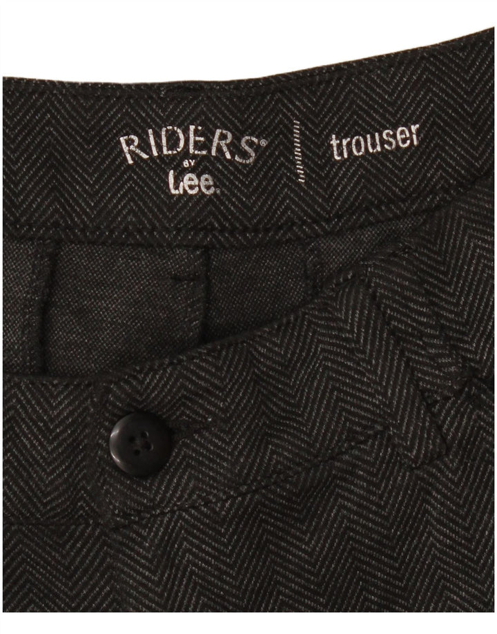 LEE Pantalon court Riders Bootcut pour femme W32 L25 Gris à chevrons