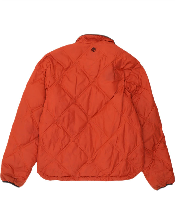 Timberland Veste matelassée réversible pour homme UK 40 Large Orange Nylon