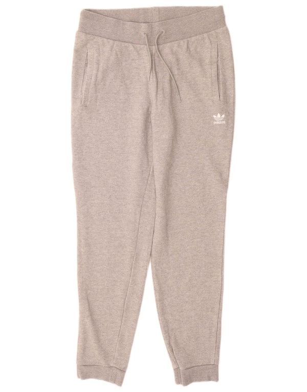 Adidas Pantalon de survêtement pour femme Joggers UK 14 Gris moyen en coton moucheté