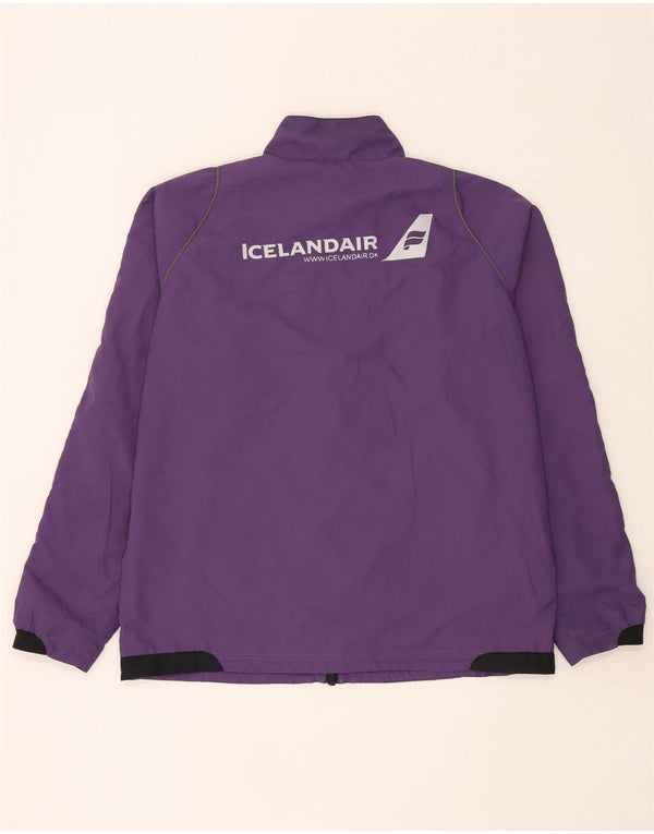 Hummel Veste de survêtement graphique pour homme Large Violet Colorblock Polyester