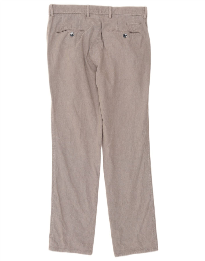 Massimo Dutti Pantalon Chino Homme EU 38 Small W30 L29 Gris Argyle/Diamant