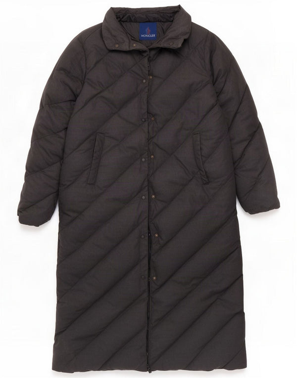 Moncler Manteau matelassé surdimensionné pour femme Taille 3 Coton gris moyen