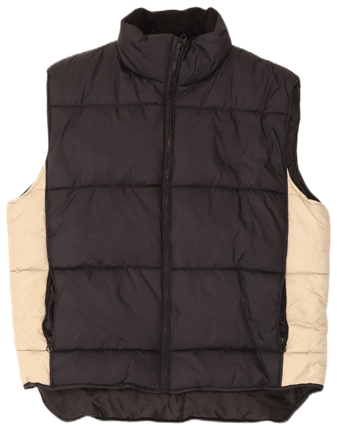Multiblu Gilet rembourré pour homme UK 38 Medium Noir Colourblock Polyamide
