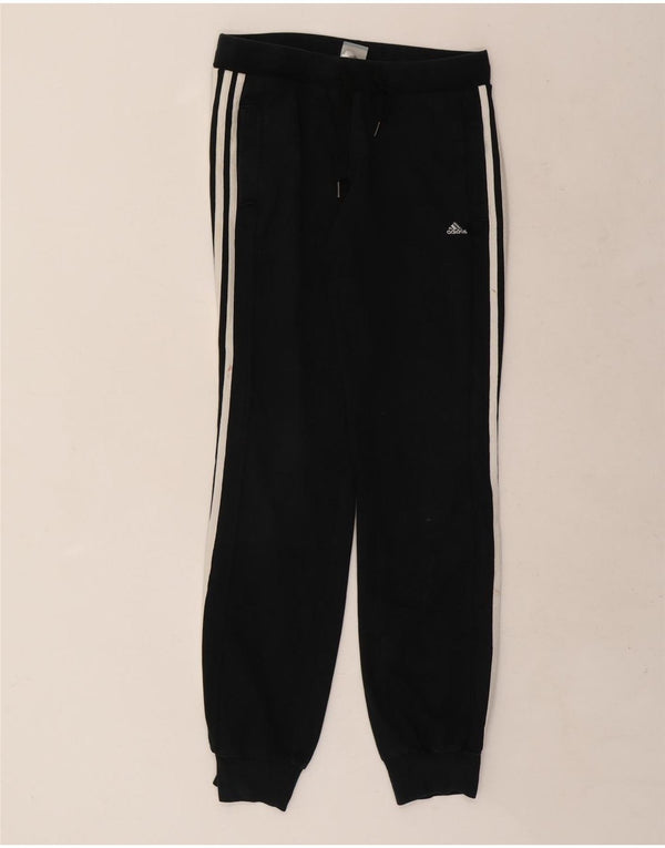 Adidas Pantalon de survêtement pour femme Joggers UK 4/6 XS Noir Coton