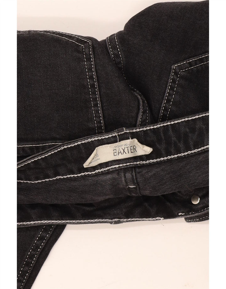 TOPSHOP Jean Baxter Crop Slim Femme W26 L25 Noir
