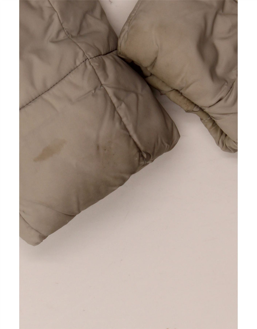 GUESS Veste matelassée pour femme UK 16 Large Beige Polyester
