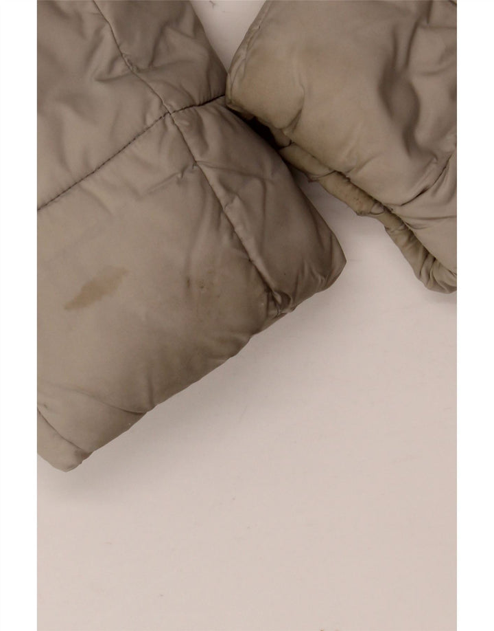 GUESS Veste matelassée pour femme UK 16 Large Beige Polyester