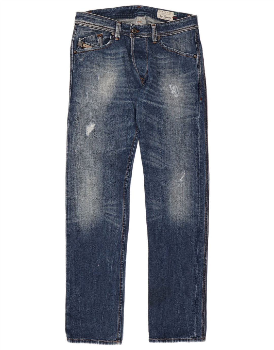 Diesel Jean Darron Slim Fuselé Homme W30 L32 Bleu Coton