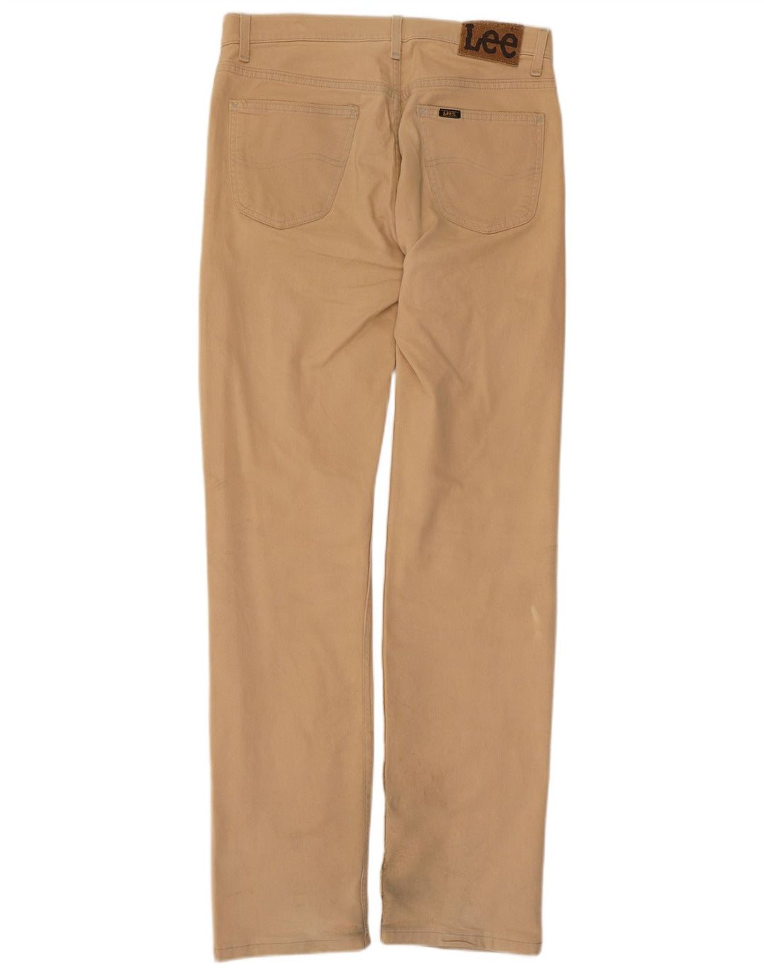 Lee Pantalon décontracté droit pour homme W32 L34 Beige Coton