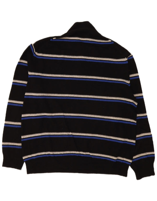Kappa Pull col zippé pour homme 2XL en cachemire rayé noir