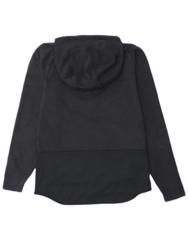 Nike Pull à capuche zippé pour homme Petit coton noir