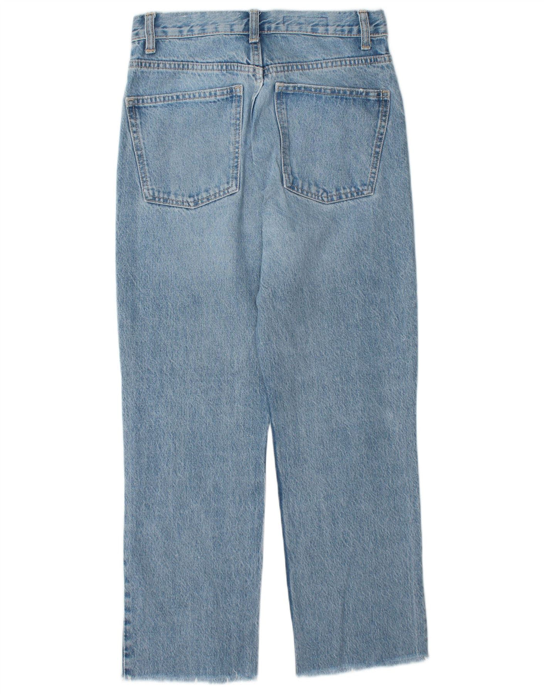 Jean droit taille haute pour femme ZARA EU 36 XS W26 L26 bleu coton