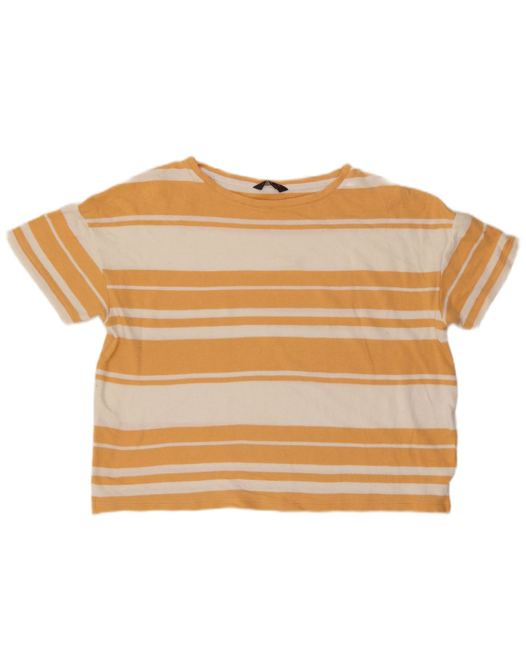 Marks & Spencer T-shirt surdimensionné pour femme UK 16 Large Orange Rayé