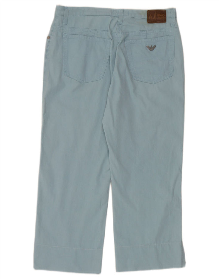 Armani Femme Pantalon Capri Droit W29 L22 Bleu
