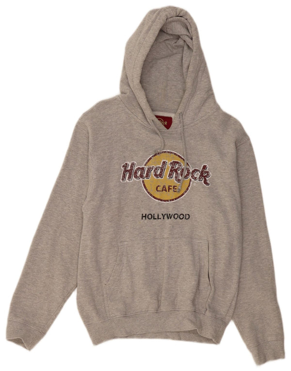 HARD ROCK CAFE Pull à capuche Hollywood pour femme UK 14 Gris moyen moucheté
