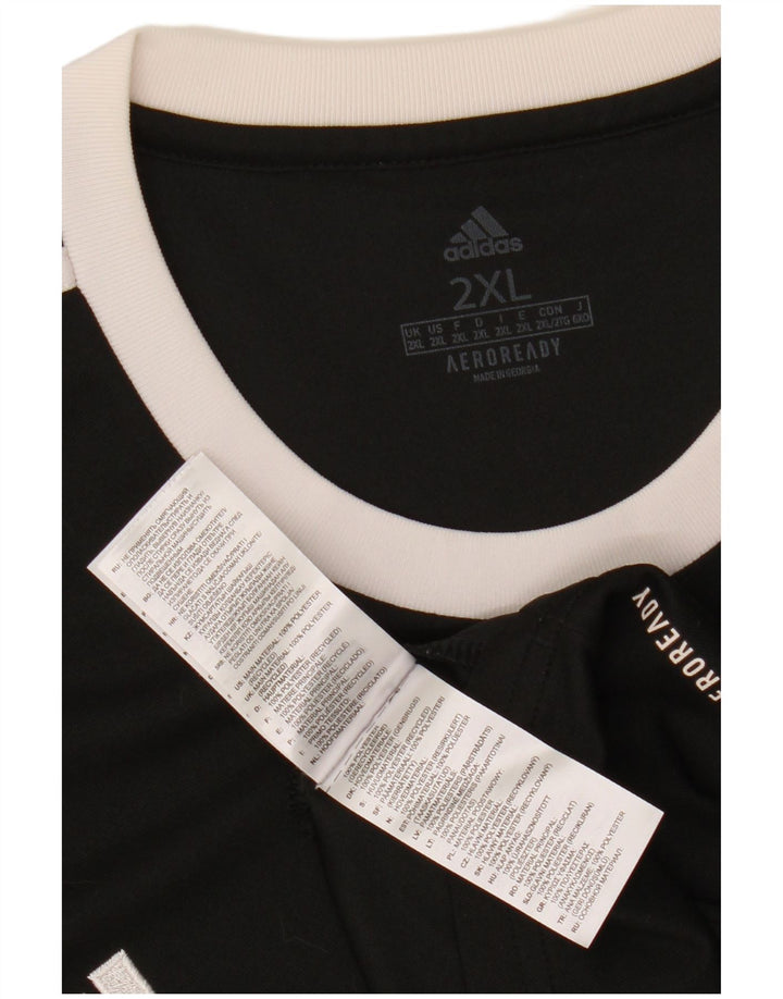 Adidas Hommes Aeroready T-Shirt Haut 2XL Noir Polyester