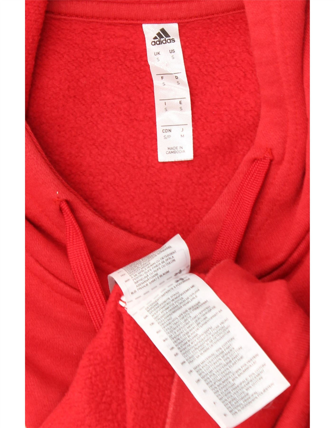 ADIDAS Pull à capuche pour homme Petit Rouge Coton