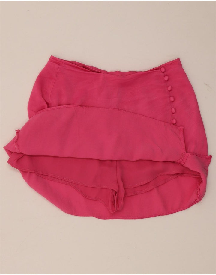 Zara Femme Jupe-short Small W26 Rose Viscose