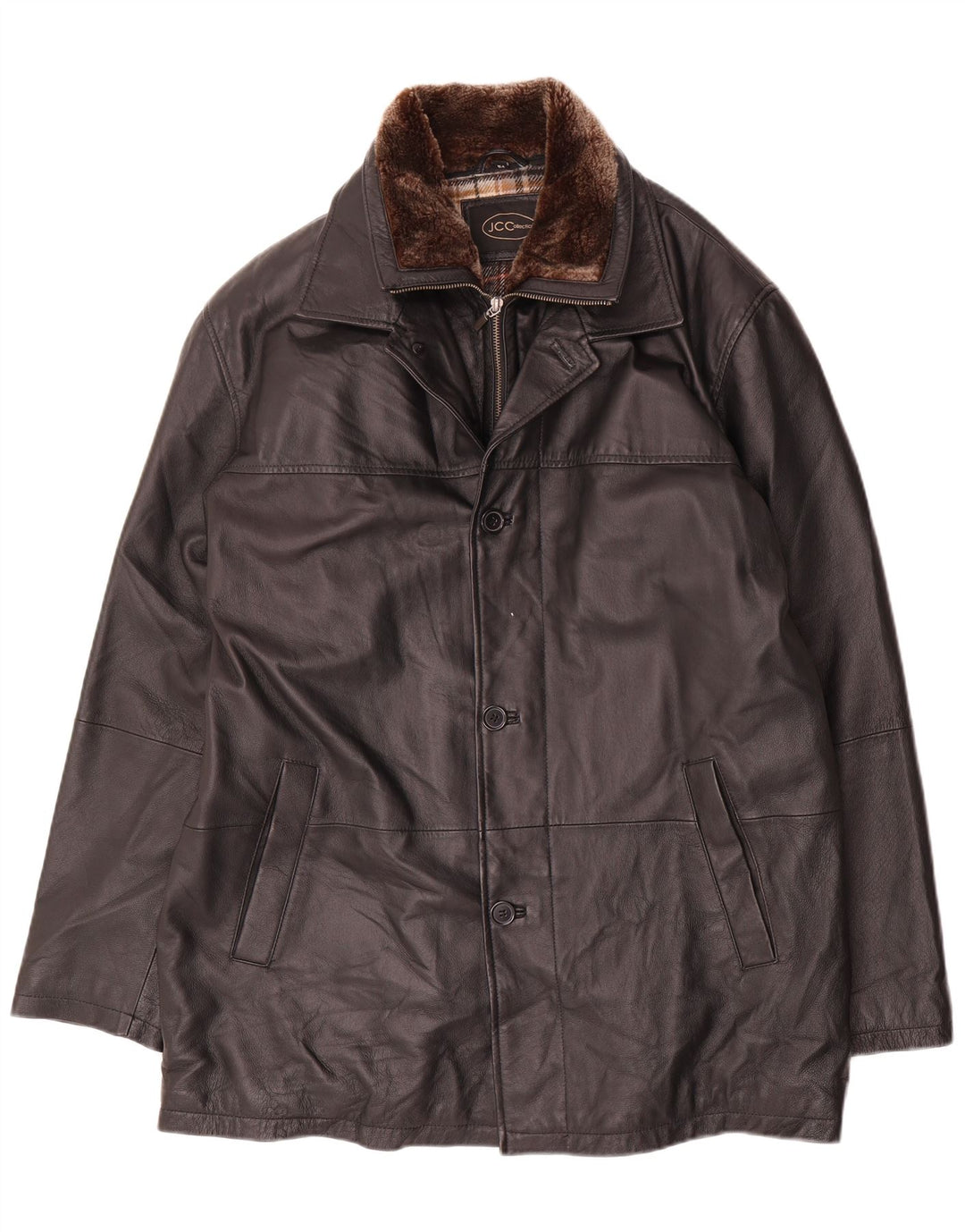 JCC Veste en cuir pour homme IT 54 2XL Noir