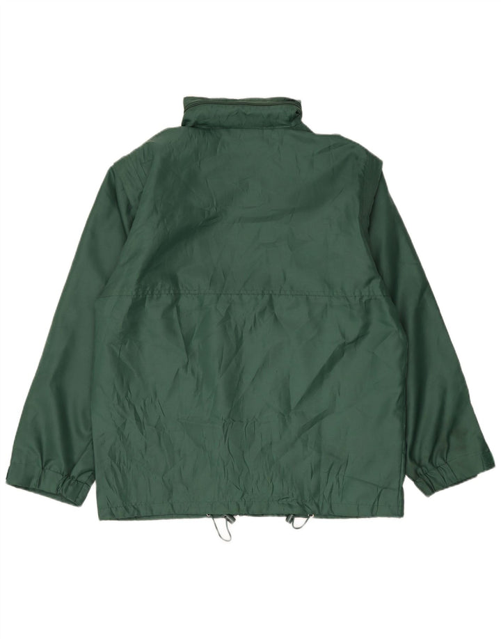 Spalding Veste de pluie à capuche coupe ample pour homme UK 38 Vert moyen Polyamide