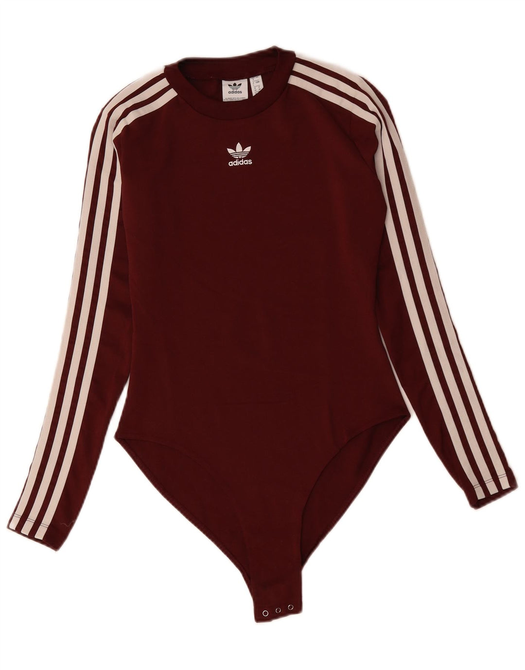 ADIDAS Body à manches longues pour femme UK 8 Small Bordeaux Polyester