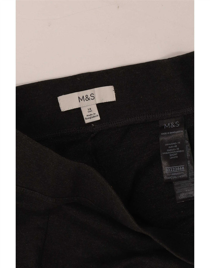 Marks & Spencer Leggings Femme UK 14 Large Gris Coton