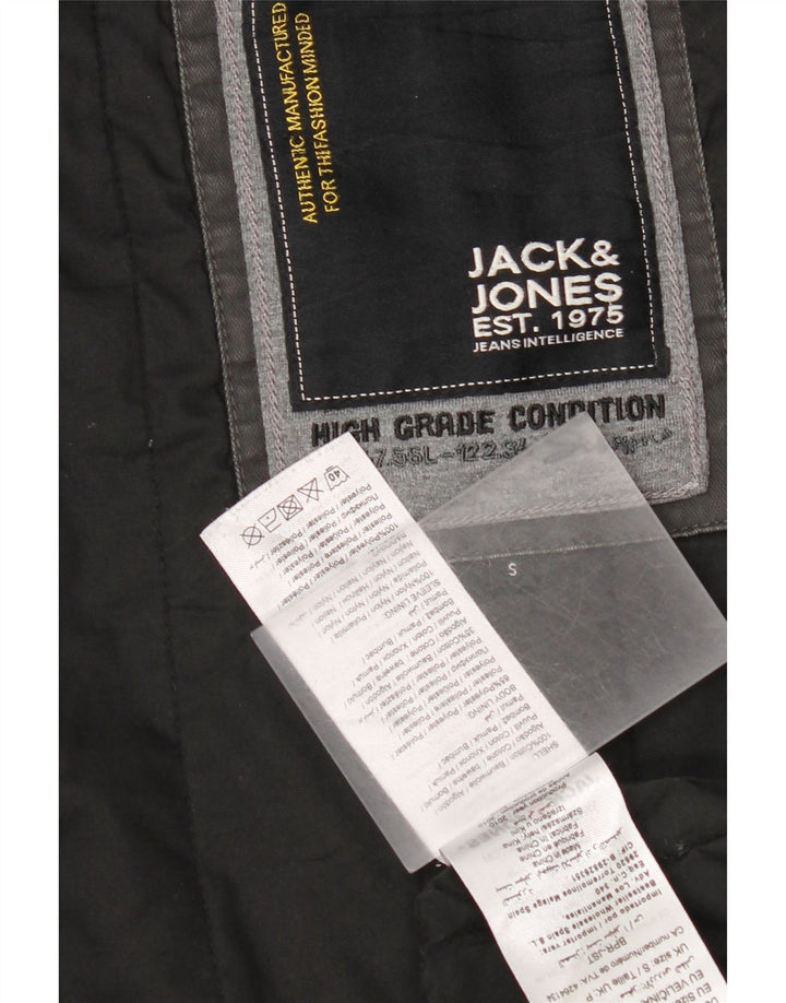 Jack & Jones Veste Militaire Homme UK 36 Petit Gris Coton