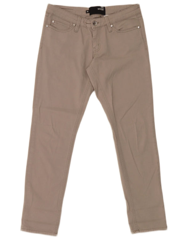 Moschino Femme Jean Skinny W32 L29 Gris Coton