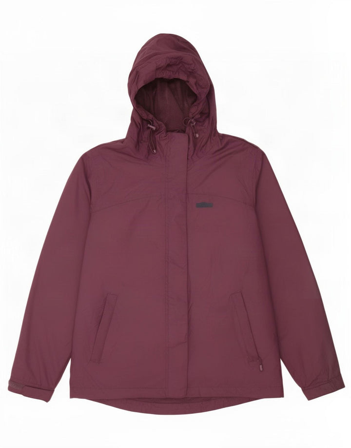 Mountain Warehouse Veste de pluie à capuche pour femme UK 12 Violet moyen Polyamide