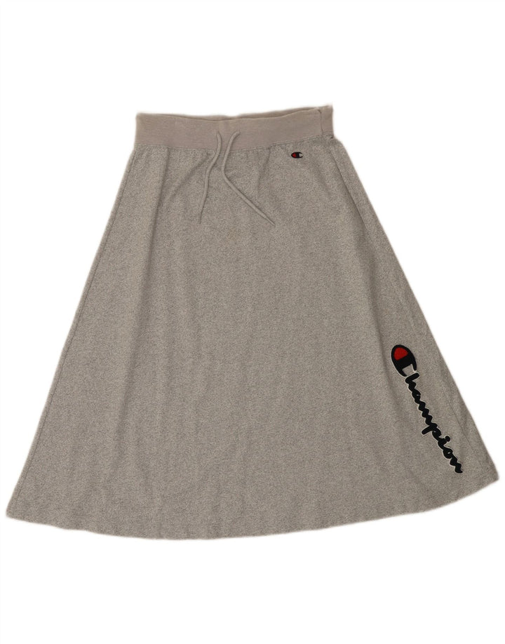 Champion Jupe trapèze graphique pour femme Small W28 Gris Coton