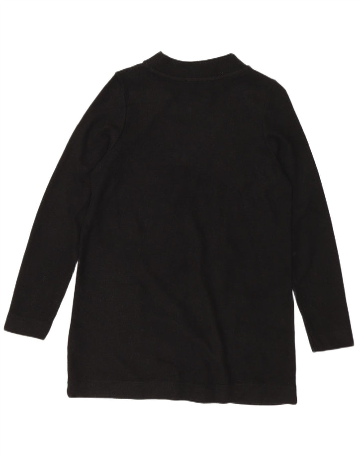 Marks & Spencer Tunique à manches longues pour femme UK 12 Noir moyen Polyester