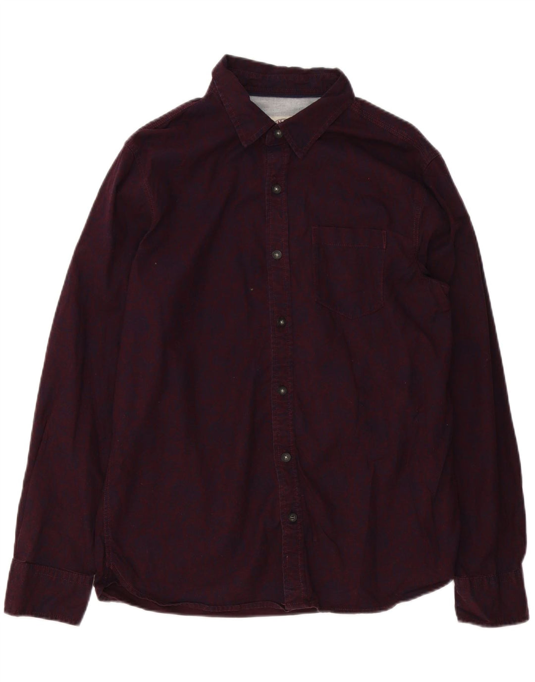 Chemise Fat Face Homme Motif Abstrait Coton Bordeaux Moyen