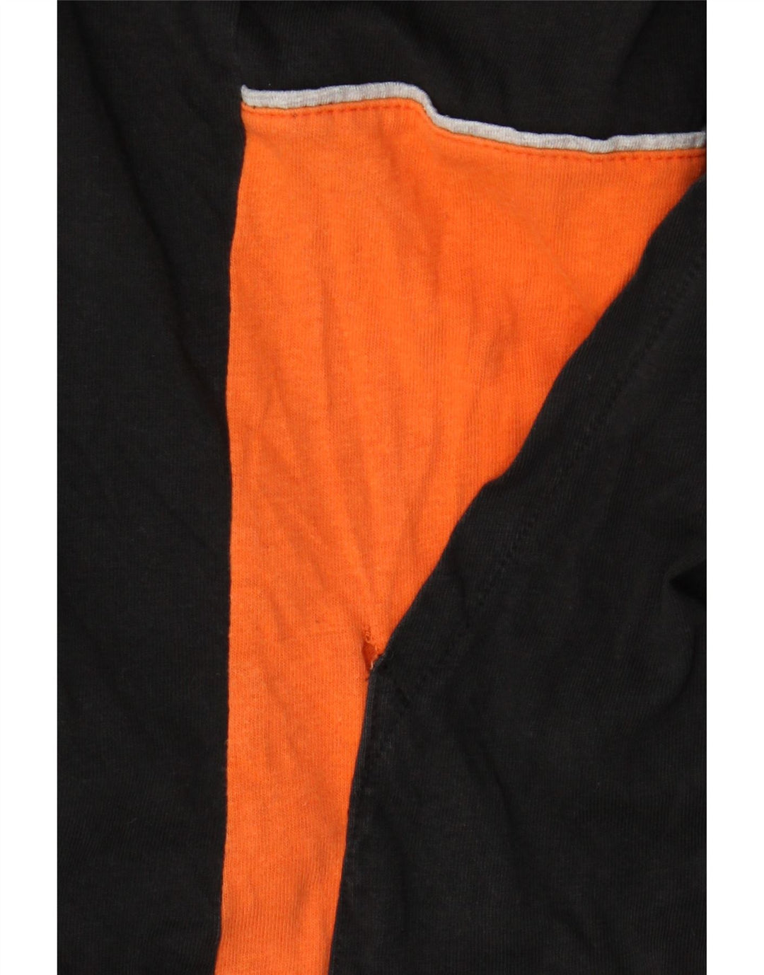 Diadora Pull à col boutonné pour homme XL en coton color block noir