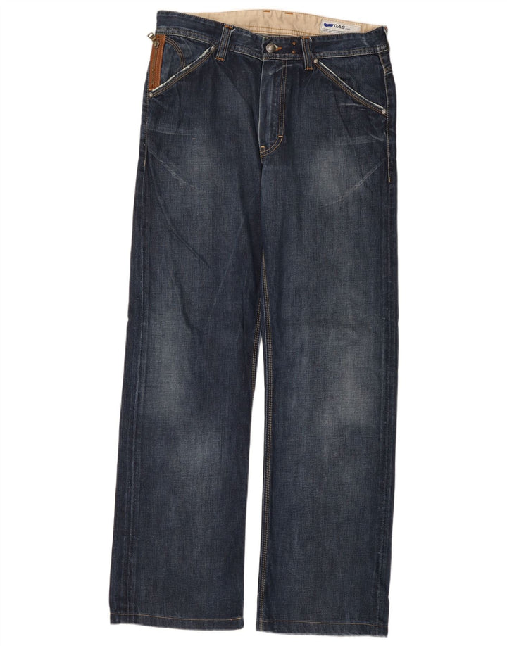 Gas Jean droit homme W32 L31 bleu coton