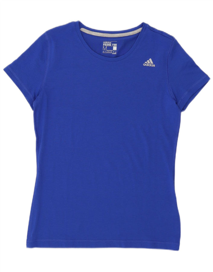 ADIDAS Womens Climalite T-Shirt Top UK 12/14 Medium Blue