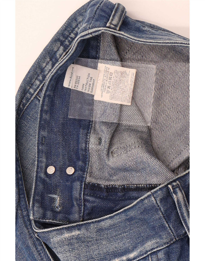 Diesel Jean court effet vieilli W26 L25 en coton bleu pour femme