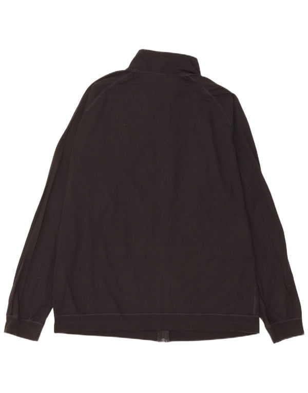 Trigema Veste de survêtement pour homme XL en coton noir