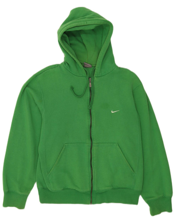 Nike Pull à capuche zippé pour homme UK 39/41 Coton vert moyen
