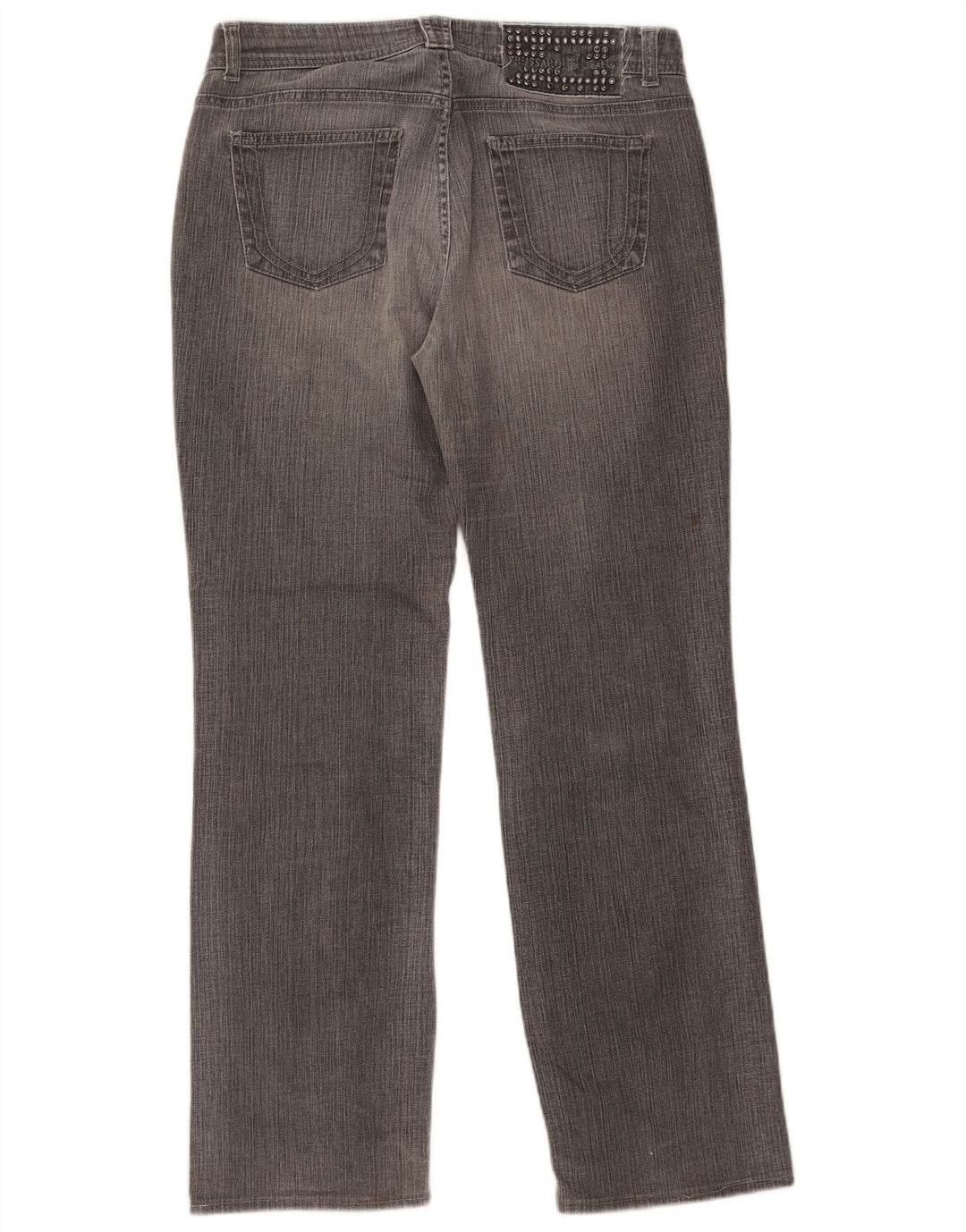 Trussardi Femme Jean Droit W29 L30 Gris Coton