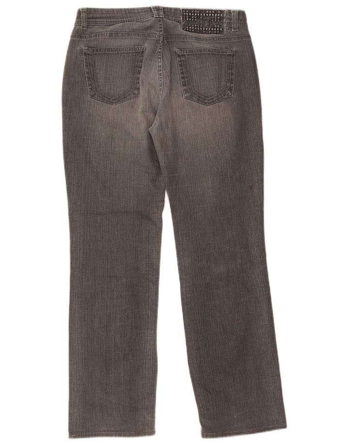 Trussardi Femme Jean Droit W29 L30 Gris Coton