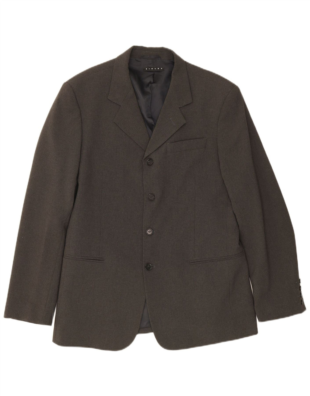 Sisley Veste Blazer 4 Boutons Homme IT 50 Large Gris Polyester