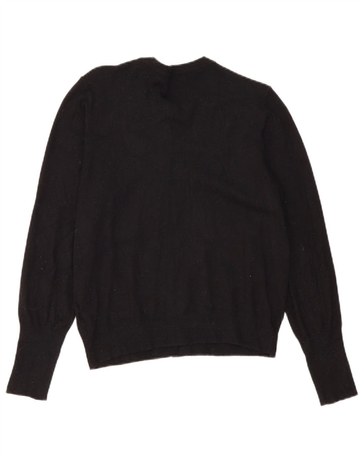 Marks & Spencer Pull Cardigan Femme UK 12 Medium Noir Viscose
