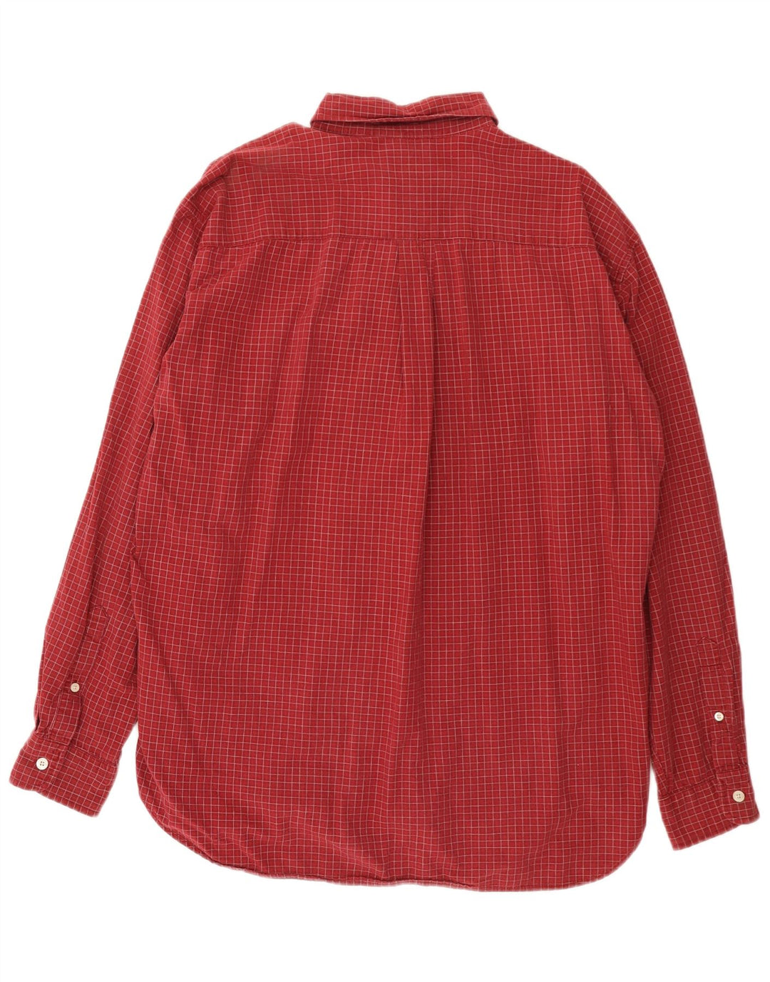 J. CREW Chemise en flanelle pour homme en coton à carreaux bordeaux moyen
