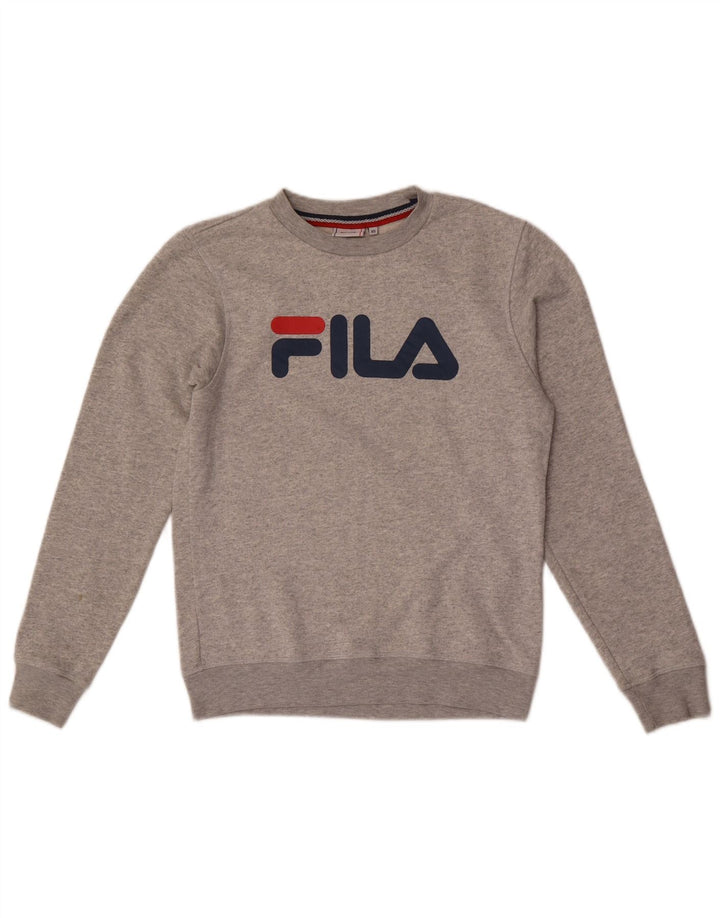 Fila Graphic Sweatshirt Jumper XS Gris Chiné Coton